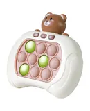 Quick Push Pop Game Fidget Toys for Kids Adults, Handheld Puzzle Game Machine, Squeeze Poppet Sensory Fast Push Bubble Toy