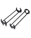 FlexiGrip Universal Sink Wrench, Multi-Tool Under Sink Plumber's Wrench, Durable Carbon Steel Faucet Hose Spanner, Four-Claw Hexagon Wrench for Kitchen and Bathroom Repairs