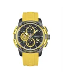 Mark Fairwhale watch quartz watch multifunctional watch simple sports waterproof high-end men's watch - yellow shell yellow face yellow tape