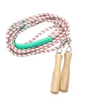 Wooden handle skipping rope Sport skipping rope Exercise Jump Random color 500X2.8cm
