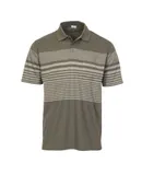 Gioberti Mens Multi-Stripe Short Sleeve Polo w/ Pocket