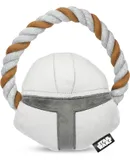 The Mandalorian Rope Ring with Plush Head Dog Toy | The Mandalorian Chew Toy for Dogs | Dog Toys, Dog Tug Toys, Tug of War Dog Chew Toys | Gifts for Fans of Star Wars