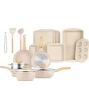 Bakken-Swiss 20-Piece Kitchen Cookware Set – Granite Non-Stick – Eco-Friendly – for All Stoves & Oven-Safe