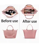 Longchamp inner bag long short handle size of the bag to receive the Tote bag in the bag brace