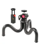 Ulanzi FT-01 Flexible Octopus Tripod Stand with 360° Rotatable Ballhead 1/4 Inch Screw Mount Phone Holder 2kg Load Capacity for Smartphone Camera Vlog Selfie Live Streaming