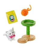 Barbie Accessory Pack, 4 Pieces, with Kitten Figure and Accessories (GHL81)