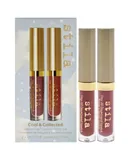 Cool and Collected Stay All Day Liquid Lipstick Set by Stila for Women - 2 Pc 0.1oz Stay All Day Liquid Lipstick - Patina, 0.1oz Stay All Day Liquid Lipstick - Miele Shimmer