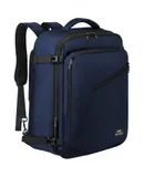 Carry on Backpack, Extra Large Travel Backpack Expandable Airplane Approved Weekender Bag for Men and Women, Water Resistant Lightweight Daypack for Flight 40L, Blue