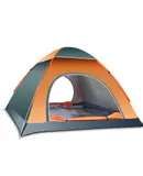 Beach Tent,Beach Canopy Shade Tent ，Protection for 3-4 Person, Waterproof Portable Easy Setup Beach Sun Shelter Tent for Outdoor Adventures, Camping, and Picnics with Carrying Bag-3-4 people orange