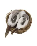 Artificial Birds and Bird Nest and Bird Set Miniature Ornament for Home Garden Party Lawn Decoration Photography