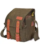 CADeN Canvas Shoulder Camera Bag Messenger Bag for 1 Camera 1 Lens Compatible with Nikon Canon Sony DSLR Mirrorless Camera and Lens