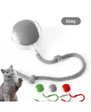 2025 Hot Recommended Pet Gift Interactive Cat Ball Toy, 360° Intelligent Automatic Rolling Pet Ball Toy (Gray)