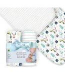 100% Organic Cotton Fitted Travel Crib/Playard Sheets for Guava Lotus, BabyBjorn, Dream on Me, Baby Joy, Chicco,  and All Other 24