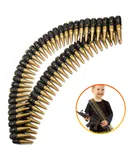 Skeleteen Fake Bullet Army Belt - Plastic Bandolier Military Toy Ammo Costume Accessories Props for Kids and Adults