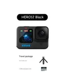 GoPro HERO12 Black anti-shake action camera 5.3k HD waterproof gopro12, 128G memory card, short selfie stick