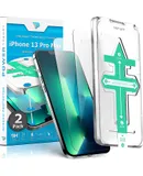 Power Theory Screen Protector for iPhone 13 Pro Max [2-Pack] with Easy Install Kit [Premium Tempered Glass]