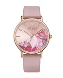 JULIUS Women's Watch, Patchwork Colour Large Dial Belt Watch, Fashion Simple Quartz Women's Watch