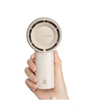 JISULIFE Handheld Portable Turbo Fan，4000mAh USB Mini Small Pocket Fan-FA43 Plus Brown
