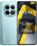 XIAOMI Poco M8 5G Ai (Compatible with Tmobile Mint Tello & Global) (512GB + 8GB) 50MP Dual Camera NFC 6.77" 144Hz Octa Core Unlocked Dual Sim Model 25118PC98G Liberado (Green)
