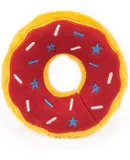 Original Donutz No Stuffing, Squeaky Plush Dog Toy Americana, Original Size (ZP1022)