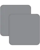 Square Playard/Playpen Fitted Sheets, Perfect for New Room2 / TotBloc Portable Playard, 2 Pack, Ultra Soft Microfiber, Fitted Playpen Sheet, Grey.