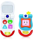 Baby Toy Flip Phone \u2013 4 Interactive Sound and Music Buttons Plus Realistic Ringtone \u2013 Includes a Mirror and Fun Light Effects \u2013 Smartphone Toy for Babies 3+ Months \u2013 ASTM Certified