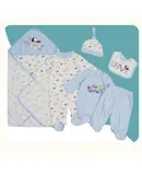 Newborn Baby Boy Girl Clothes Unisex Infant Romper Pants Set Hat Outfits 0-12 Months - Soft Cotton Footed Pajamas for Newborns & Infants - Blue Balls