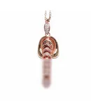 Vrogadso Funny Necklace Funny Necklace Including 21.8 Inch Chain and 1 Inch Pendant-Rose Gold