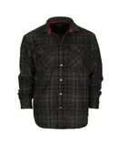 Gioberti Mens Checkered Flannel Jacket w/ Velvet Underlining