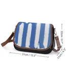 Greek Flag Growing Up Greek Greece Vintage Crossbody Bag for Women Medium Leather Hobo Bags Shoulder Bag Classic City Leather Satchels
