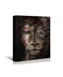 Jesus Lion Face Christian Prayer Decorative Painting 18*24 inches (45*60 cm)