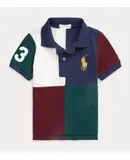 Polo Ralph Lauren Kids Boys Multicolor Logo Polo Shirt In Blue Multi