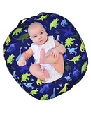 Dinosaur Lounger Cover, Lounger Cover Blue, Lounger Cover Boy, Breathable & Reusable Lounger Removable Slipcover for Newborn, Snugly Fit Baby Infant Lounger（Lounger Not Include）