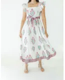 Victoria Dunn Sutton Maxi Dress In White