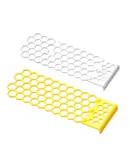 Floating bee ladders, 2 pieces beehive shaped floating bee island for drinking, bee bath feeding device for bird bath, butterfly yellow white