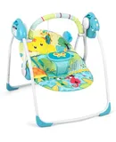 Portable Baby Swings for Infants to Toddler, Compact Automatic Baby Swing with Music, Soothing Baby Swing with Adaptable Speed, Cute Elephant Swing for Baby, 6-25 lbs 0-9 Months