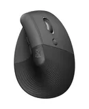 Logitech Lift Vertical Ergonomic Mouse, Wireless, Bluetooth or Logi Bolt USB Receiver, Quiet clicks, 4 Buttons, Compatible with Windows/macOS/iPadOS, Laptop, PC - Graphite (Renewed)