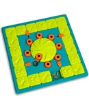by Nina Ottosson Multipuzzle Level 4 Expert Dog Treat Puzzle for Enrichment, Blue