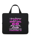 60 Year Old Lady Funny 60th Birthday Laptop Bag Women Man 10 12 13 15 17 Inch Office Notebook Travel Computer Handbag Waterproof Bag Notebook Cover