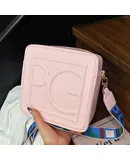 Women's Spring New Fashion Solid Color Small Square Bag Street Trend Letter Bag Fashion Single Shoulder Crossover Bags