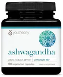 Youtheory Ashwagandha - 1,000 mg - Suplemento de Apoyo al Estrés - Suplemento de Apoyo al Cortisol - Libre de Gluten, Lácteos y Soja - 60 Cápsulas Vegetarianas - Flavor Name: Unflavored, Size: 60 Count (Pack of 1)