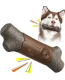 Dog Chew Toys for Aggressive-Chewers Indestructible Dog Toy for Aggressive Chewer，Tough Chew Toys for Dogs （Rubber Log-Branches）