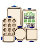 NutriChef 6-Piece Nonstick Bakeware Set - Premium