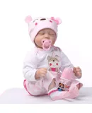 TSEPOSY Reborn Baby Dolls - 22 Inch Soft Weighted Body Lifelike Newborn Girl Doll, Handmade Silicone Realistic Sleeping Baby Doll That Look Real, Kids Gift Box for 3+ Year Old