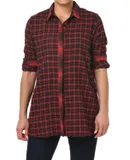 Tulip Clothing Brandi Top In Multi Flannel