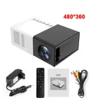 Cross-border J9pro Portable Smart 1080P Projector Home Office HD YG302 Mini projector(Insert U disk for use)