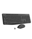 Wireless Keyboard and Mouse Combo,EarlyLit 2.4G Full-Sized Ergonomic Keyboard Mouse,3 DPI Adjustable Cordless USB Mouse and Keyboard,12 Shortcut Keys and Quiet Click for Computer/Laptop/Windows/Mac