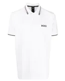 HUGO BOSS Men Paddy Pro Polo Shirt Ice White Short Sleeve T-Shirt