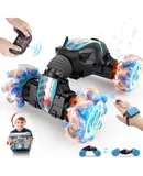 RC Stunt Car for Kids, RC Car Toys, RC Stunt Gesture RC Car with Music, Double-sided 360 Degree Rotation & Flip Gesture Induction RC Stunt Car for 8-15 Years Old Boys & Girls, Birthday-Blue