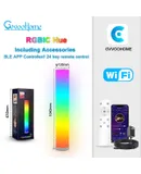 Colorful atmosphere light Bluetooth floor light APP Living room reading light living room bedside atmosphere light WIFI Graffiti RGBW Magic Floor Lamp (one set)